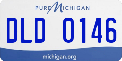 MI license plate DLD0146