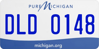 MI license plate DLD0148