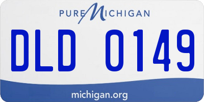 MI license plate DLD0149