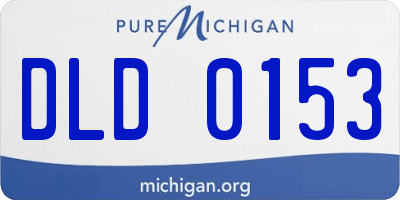 MI license plate DLD0153