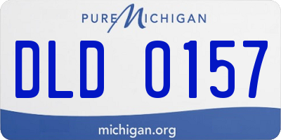 MI license plate DLD0157