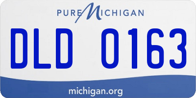 MI license plate DLD0163