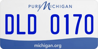 MI license plate DLD0170
