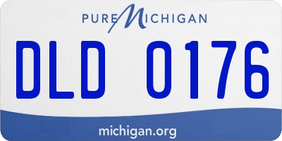 MI license plate DLD0176
