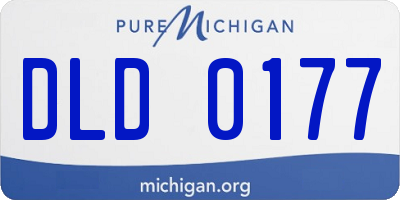 MI license plate DLD0177