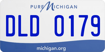 MI license plate DLD0179