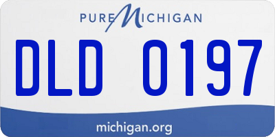 MI license plate DLD0197