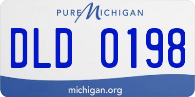 MI license plate DLD0198