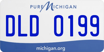 MI license plate DLD0199