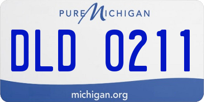 MI license plate DLD0211