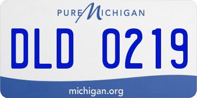 MI license plate DLD0219