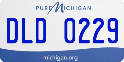 MI license plate DLD0229