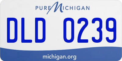 MI license plate DLD0239