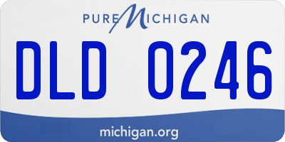 MI license plate DLD0246