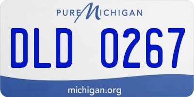 MI license plate DLD0267