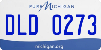 MI license plate DLD0273