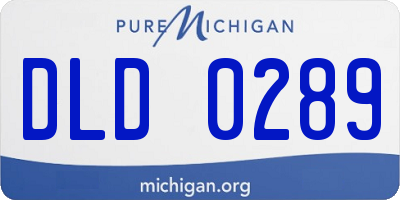MI license plate DLD0289