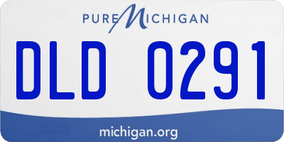 MI license plate DLD0291