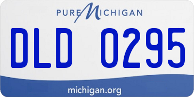 MI license plate DLD0295