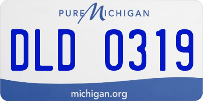 MI license plate DLD0319