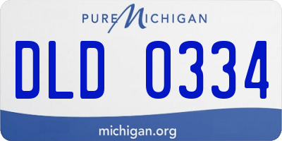 MI license plate DLD0334