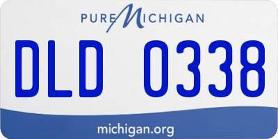 MI license plate DLD0338