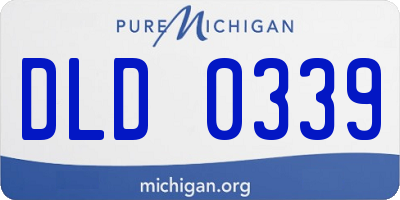 MI license plate DLD0339