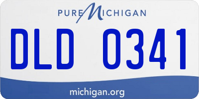 MI license plate DLD0341