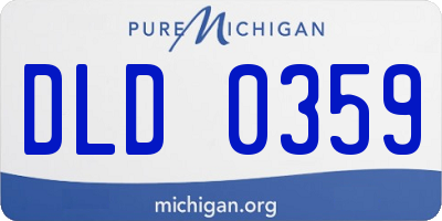 MI license plate DLD0359
