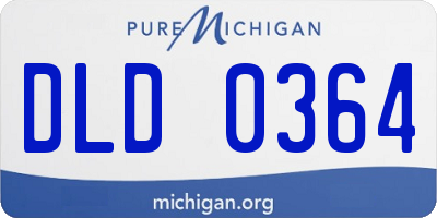 MI license plate DLD0364