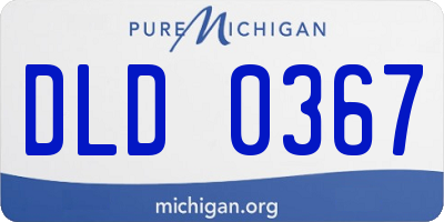MI license plate DLD0367