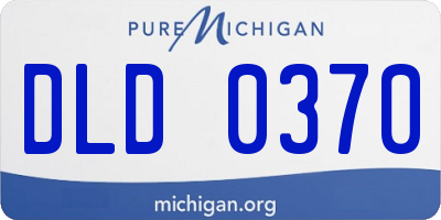 MI license plate DLD0370