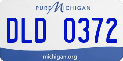 MI license plate DLD0372