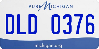 MI license plate DLD0376