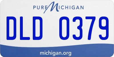 MI license plate DLD0379