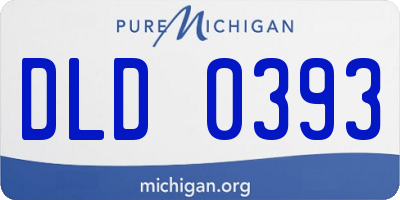 MI license plate DLD0393