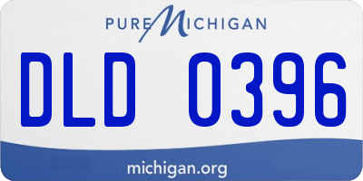 MI license plate DLD0396