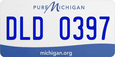 MI license plate DLD0397