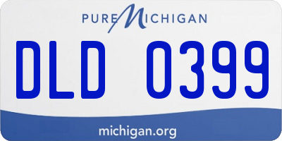 MI license plate DLD0399