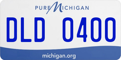 MI license plate DLD0400