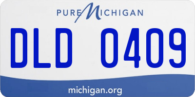 MI license plate DLD0409