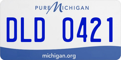 MI license plate DLD0421
