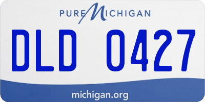 MI license plate DLD0427