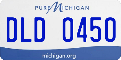 MI license plate DLD0450