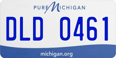 MI license plate DLD0461