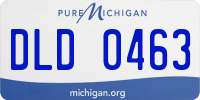 MI license plate DLD0463