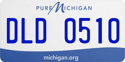 MI license plate DLD0510