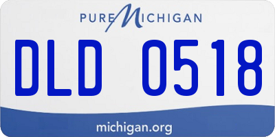 MI license plate DLD0518