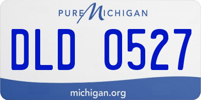 MI license plate DLD0527