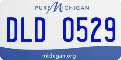 MI license plate DLD0529